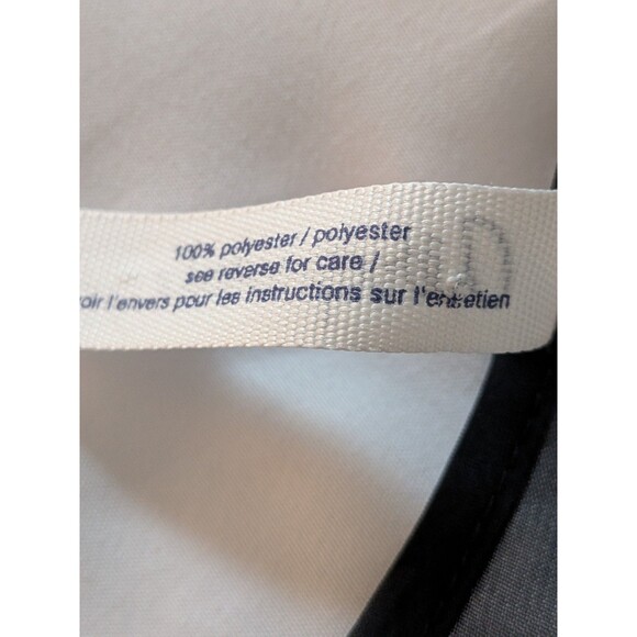 Aeropostale Womens Jr L Sheer Black White Striped Extended Back Tank Top Flowy - Picture 7 of 9